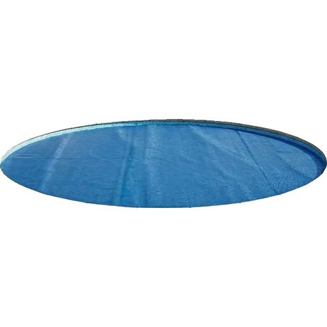 Cubierta solar para piscina, resistente a los rayos UV, fácil de limpiar, azul. (1/2)