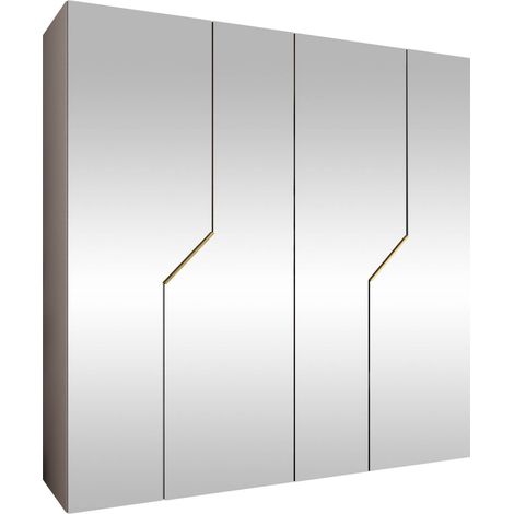 Armario Hartford 601, Cachemira, 202x200x52cm, Puertas de armario: Con bisagras, Número de estantes: 0 (1/5)