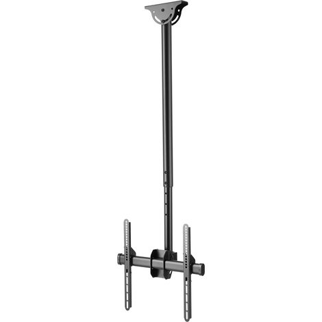 Support plafond écran TV 32"-75", Hauteur 106-156cm, Inclinable (1/3)