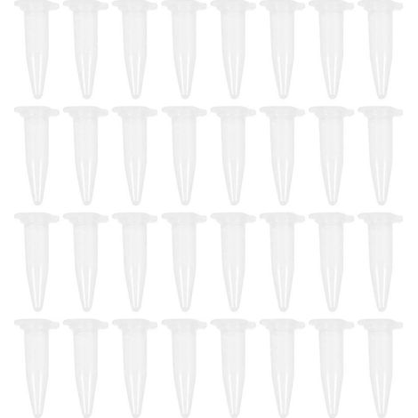 500 tubes à centrifuger en plastique transparent avec couvercles intégrés - Fournitures de laboratoire-4.5X2.5cm-Transparent