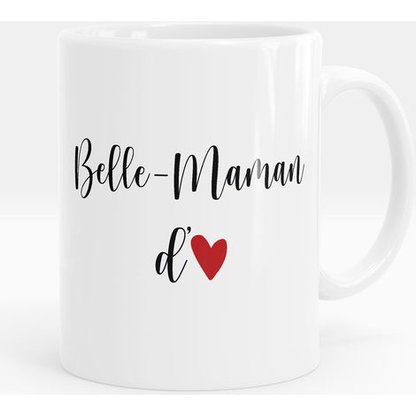 Mug - Tasse personnalisée - Belle-maman d'amour - Mug Noir (1/5)