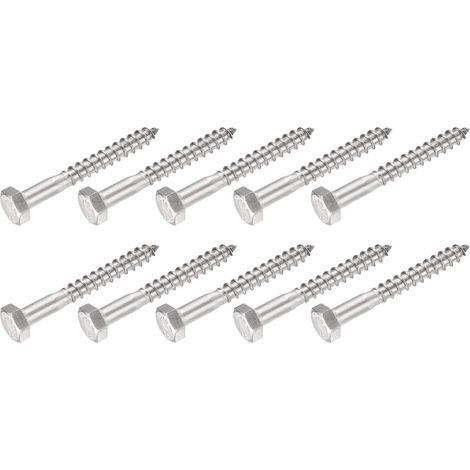 Hex Tirefond Vis M6x50mm 10pcs (1/5)