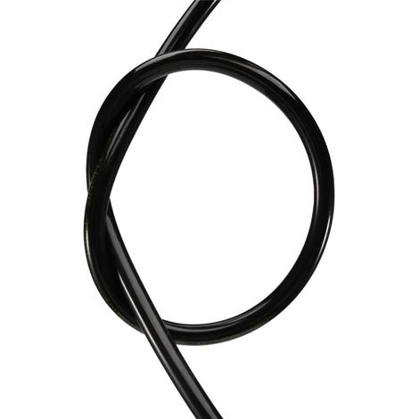 Tuyau Pneumatique Air Comprimé PU 6 Mm X 4 Mm Noir 3 Mètres (1/4)