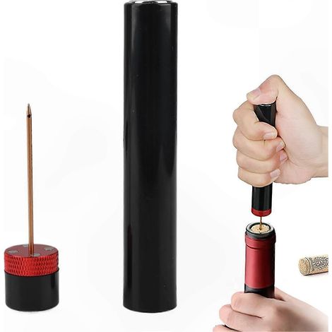 Tragbarer Weinflaschenöffner, Luftdruckkorkenzieher, Aluminiumpumpe für Flaschen, ideal für Bar, Party, Zuhause. (1/5)