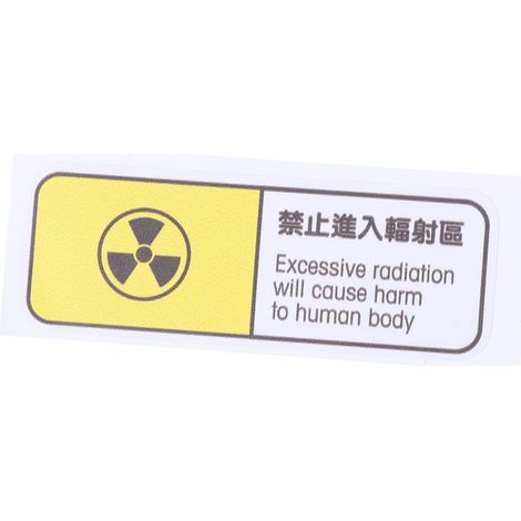 Autocollant Voiture Symbole Nucléaire Décoratif Papier (1/5)