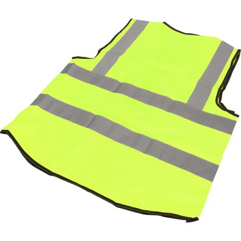 Gilet de sécurité réfléchissant, poches multiples, imperméable, haute visibilité, ouverture zippée sur le devant, compatible avec les gilets de sécurité verts Guardian. (1/5)