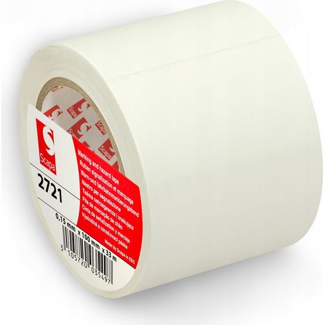 Nastro segnaletico bianco Scapa 2721 per corsie, 100 mm / 33 m (1/5)