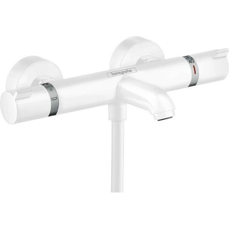 mitigeur Thermostatique bain/douche blanc mat