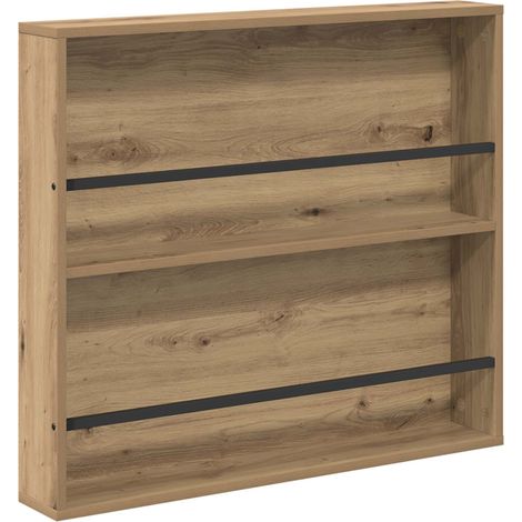 Maison Exclusive - Scaffale per riviste Rovere artigianale 80 x 12 x 70 cm