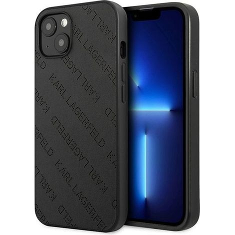 Funda perforada negra para iPhone 13 mini de Karl Lagerfeld (1/5)