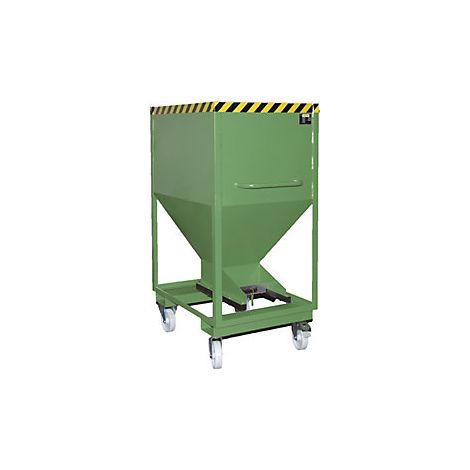 Bauer Silobehälter SRE-D 600, lackiert, Resedagrün