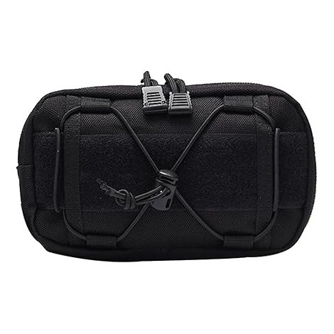 Bolsas tácticas horizontales Molle para administración - Riñonera multifuncional - Bolsas utilitarias - Bolsa para herramientas de camping - Bolsa organizadora horizontal Molle