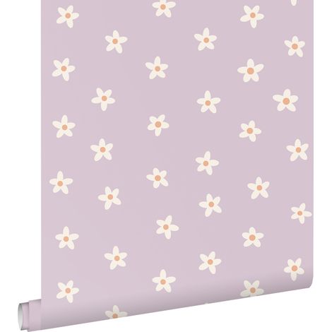papier peint marguerites lilas violet - ESTAhome (1/5)