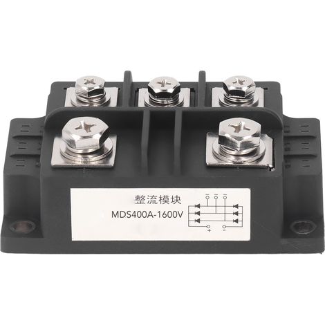 GARRYFIZH Pont Redresseur Triphasé 1600V - 5 Bornes 400A Max - Structure Soudée Module Diode de Puissance
