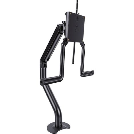 PP Steel Desktop Monitor Arm Mount, Adjustable Monitor Arm Support with 360 Degree Rotation for Curved Screens (1/5)