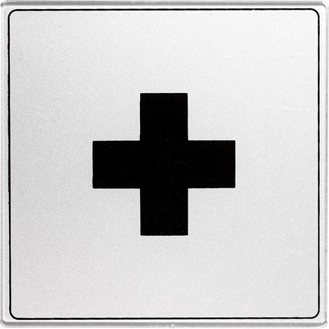 Plaque de porte Centre de soins - Classique argent 90x90mm - 4330136