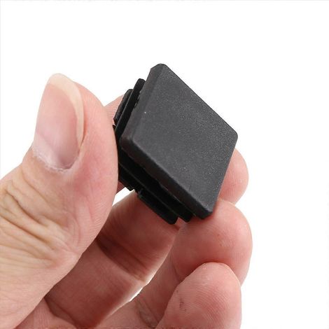 Lot de 200 pièces 1 pouces carré tube extrémité capuchon plastique Plugs insert chaise Plugs (1/5)
