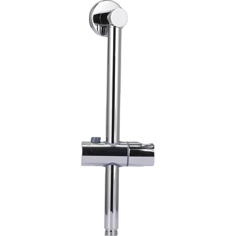 Rail de douche coulissant en cuivre avec support de douchette à main réglable en angle et hauteur, fixé au mur pour salle de bain, 36x11 cm, 1 pièce (4 parties) (1/5)