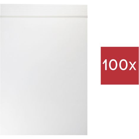 TRU COMPONENTS Sachet à fermeture pression sans bande d'inscription (L x l) 60 mm x 40 mm transparen