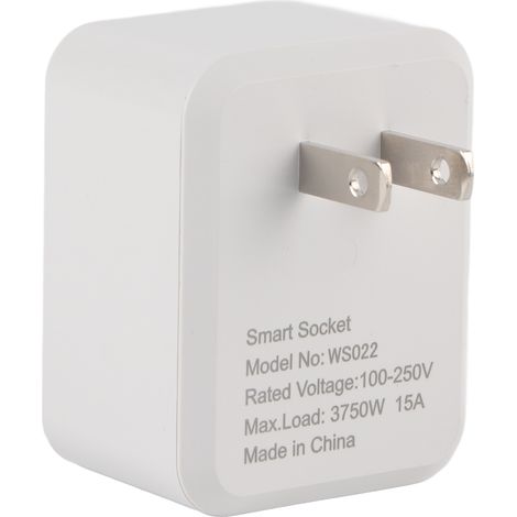 Prise intelligente avec minuterie WiFi Bluetooth, 15A 100-250V, prise de conversion multifonction