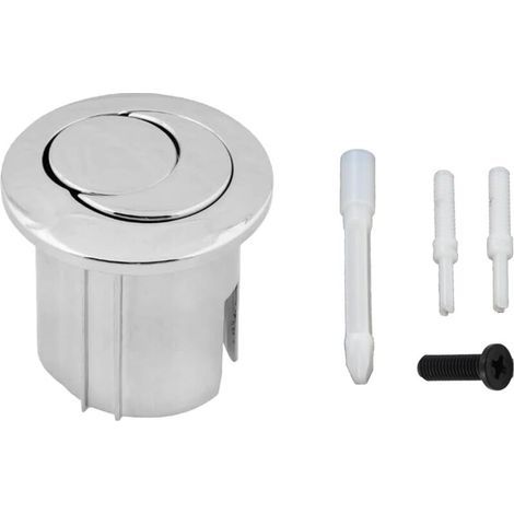 Bouton de chasse d'eau double style D2D double pression demi-lune à portée courte portée AH0001800R Compatible avec le réservoir de chasse d'eau ROCA D2D Bouton poussoir WC 822043001 (1/5)