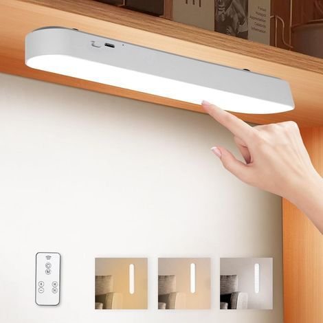x 26cm Wireless LED Light Bar, 3 Modes, Remote Control, for Kitchen Cabinets (1/5)