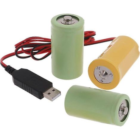 Adaptateurs USB 5V 2A et 4,5V 1A pour produits alimentés par 3 piles LR20 D