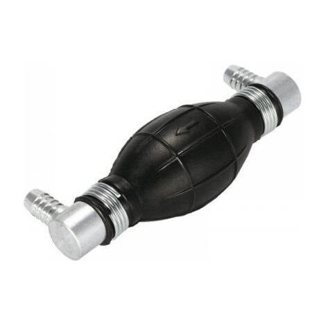 Poire Pompe d'Amorçage Universelle pour Système d’Alimentation Gasoil ou Essence Coudée des Deux Cotés à 90° - Sortie de 8mm avec Clapet Anti Retour (1/4)