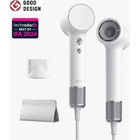 Asciugacapelli LAIFEN mini compatto 1HD31SEUWH001 bianco 1000 W 200 milioni di ioni negativi (1/5)