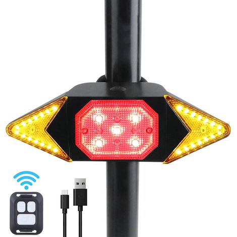Fahrradrücklichter, wasserdichte Fahrradrücklichter mit drahtloser Fernbedienung, Fahrradblinker