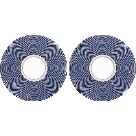 2 Bandes de Kinésiologie Sportive 5cm x 5m pour Soutien Musculaire et Articulaire - Fitness, Tennis, Bleu Marine (1/5)