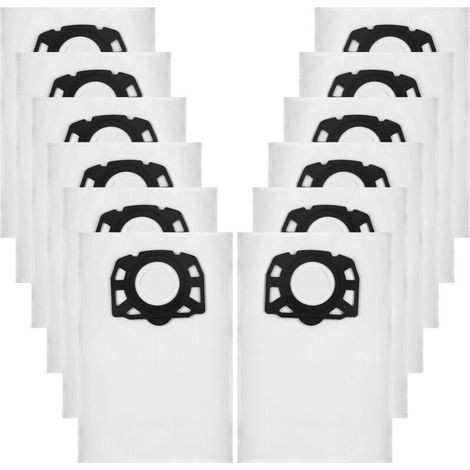 12 Sacs d'aspirateur KFI 357, adaptés aux aspirateurs eau et poussière Kärcher WD3 WD2 Plus KWD3 KWD2 KWD1 MV3 WD3.200-WD3.800M SE4001 SE4002
