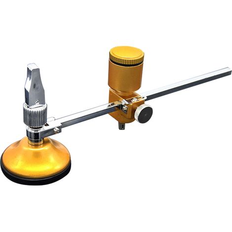 Coupe-verre circulaire robuste avec ventouse de 54 mm de diamètre, rayon de coupe de 1,5 à 12 pouces, vérin hydraulique réglable (1/5)