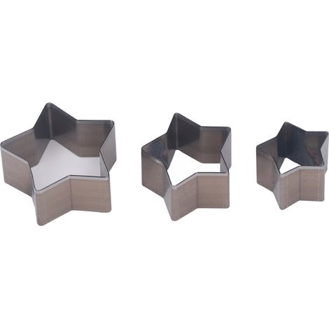 3 Embouts Emporte-pièce Étoile Acier Alliage Découpe Nette Cuir pour Loisirs Créatifs Bricolage Manuel (1/5)