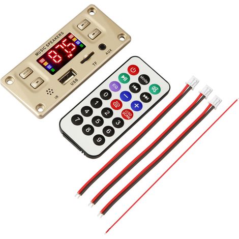 Lecteur Mp3 Bluetooth Pour Voiture - 100 W - Radio Fm Rds - Lecteur Usb Microsd - Entrée Aux - Égaliseur 7 Bandes - 1 Pièce (1/5)