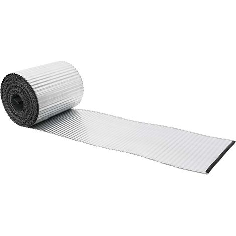 Bordura per Prato 5 m x 30 cm Acciaio zincato Argento vidaXL (1/5)