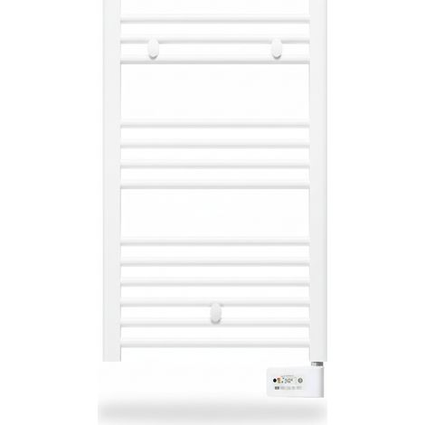 Sèche-serviette électrique FARHO Nova Digital Little 400W, H875 x l.500 mm blanc, garantie 10 ans (1/5)