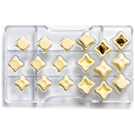 Decora Stampo Cioccolatino Forma Fantasia, Policarbonato, Trasparente, 200 x 120 x 22 mm (1/4)