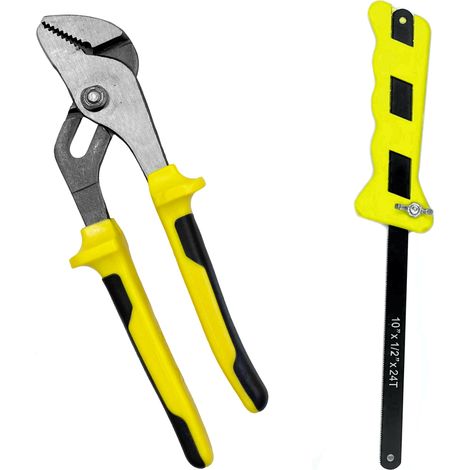 Pinza combinata da 200 mm + sega manuale per metalli (1/2)