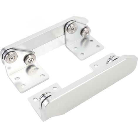 Zoternen 1 paire de voitures de bateau Montage charnière en aluminium en aluminium anti-pincement finition polie pliage pour navire de ponton de yacht