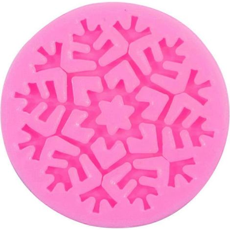 Moule en silicone flocon de neige, moule en silicone pour fondant, pâtisserie et fabrication de bougies. (1/5)