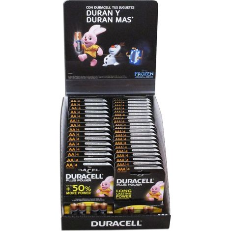 Exposant Duracell 40 Blister AAA et AA