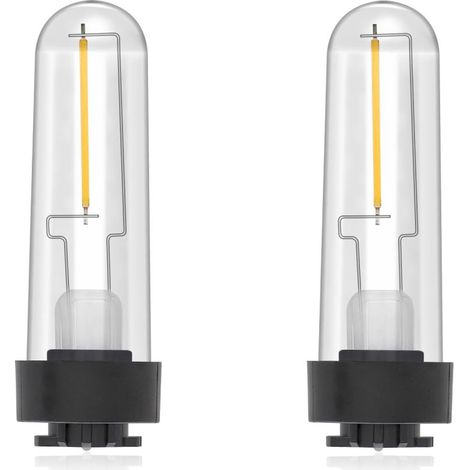 Ampoules solaires de rechange 3 V, blanc chaud 3000 K, pour jardin, allée, cour, etc., lot de 2 (1/5)