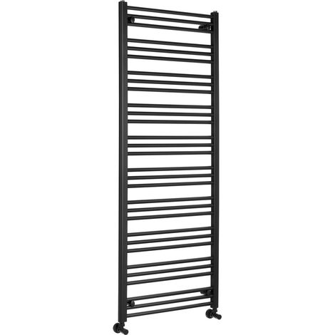 Radiateur de salle de bain ALBRECHT 600x1570mm, noir mat (1/4)