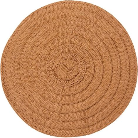 Set de Table Déco "Olivia" 38cm Marron Camel (1/3)