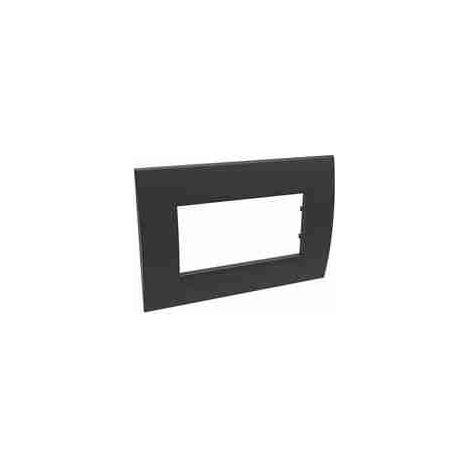 BTI120056NR Interlink - placca 4 moduli LivingLight nera per colonne piane