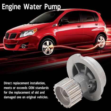 Bomba de agua del motor 96930074 Conjunto de bomba de agua de repuesto para automóvil Chevy Aveo Aveo5 1.6l 98ci DOHC L4 16v hwy