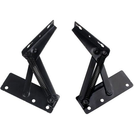 Support de levage pliable à 80 degrés ,1 paire de charnières à ressort robustes largement utilisées dans les meubles pliants, les bancs, les coffres à jouets, les charnières de support de rangement (1/4)