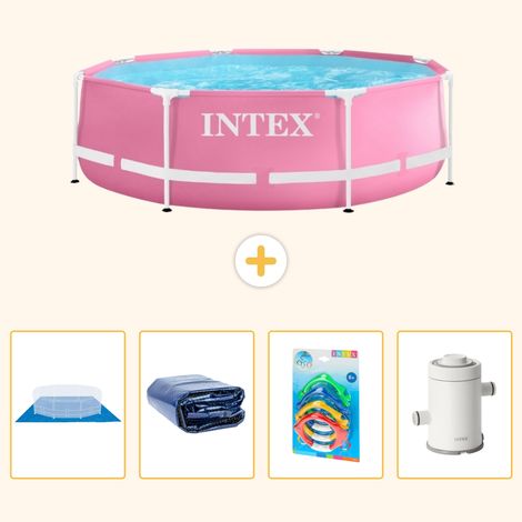 Intex Piscine Tubulaire Ronde - 244x76 cm - 5-pièces  S123 (1/5)