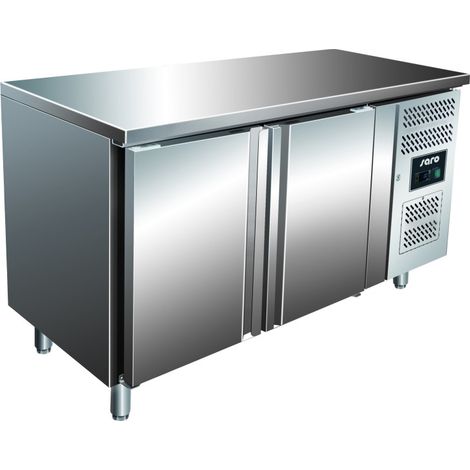 Table réfrigérée - 2 portes - Inox - 314L - Saro